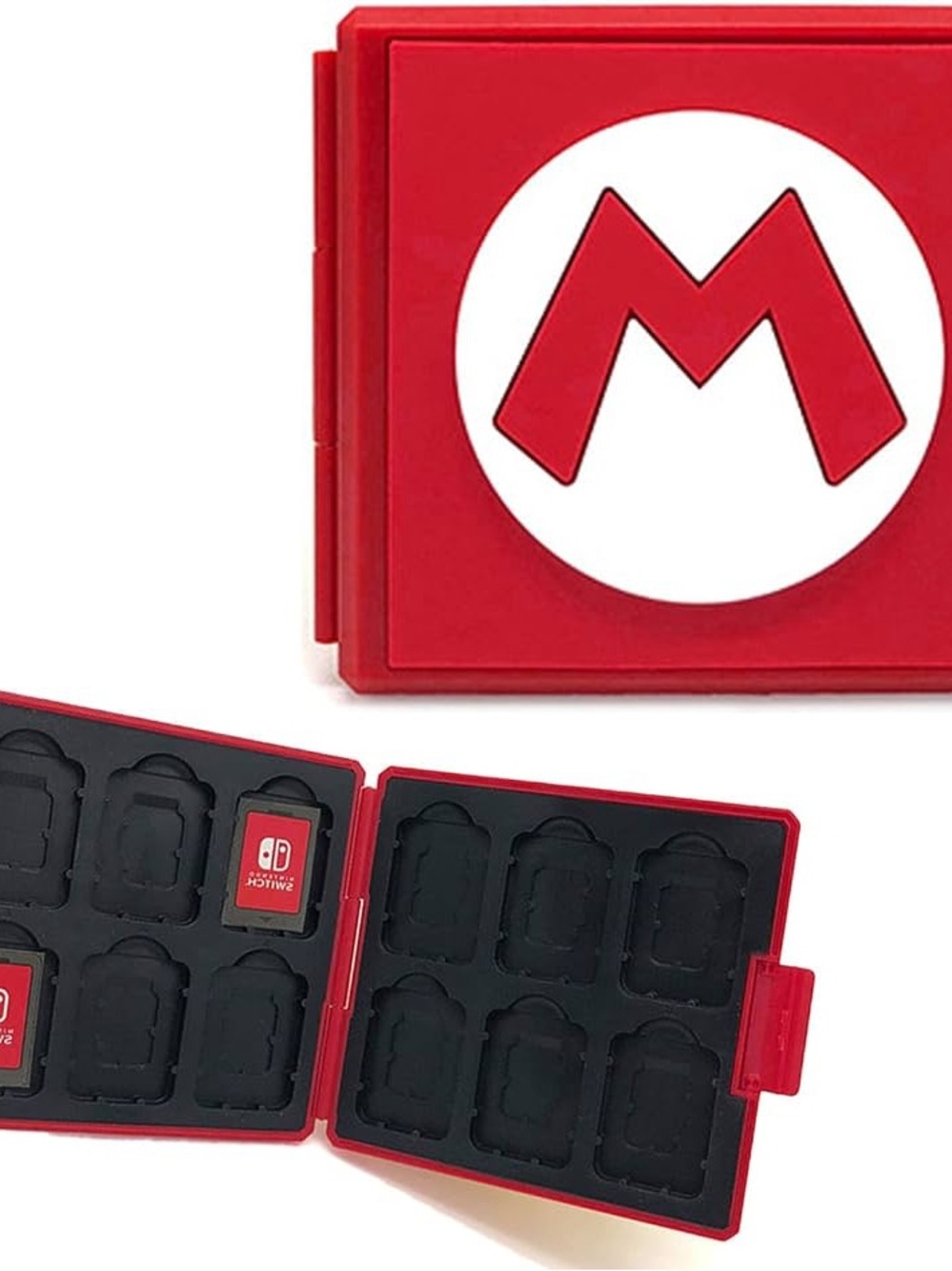 Nintendo Switch Red Mario Game Card Organizer